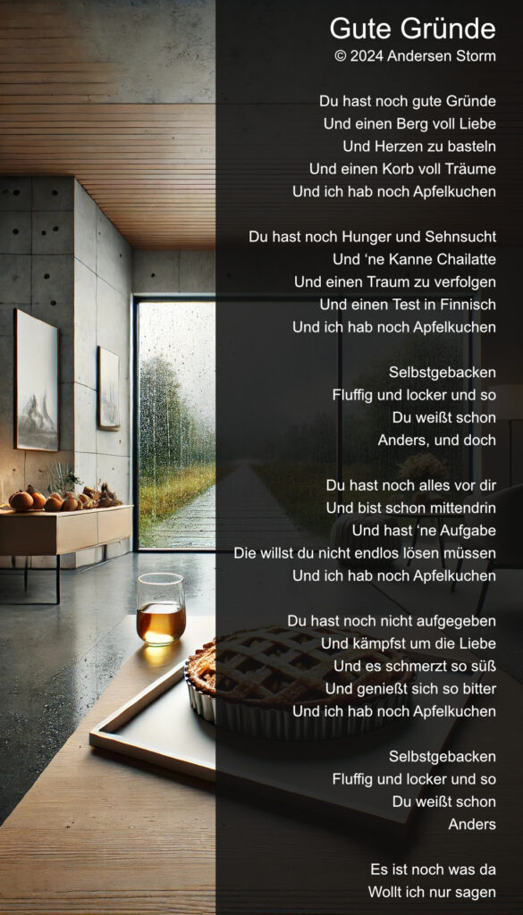 Gute Gründe, Album Klarkommen, © 2024 Andersen Storm